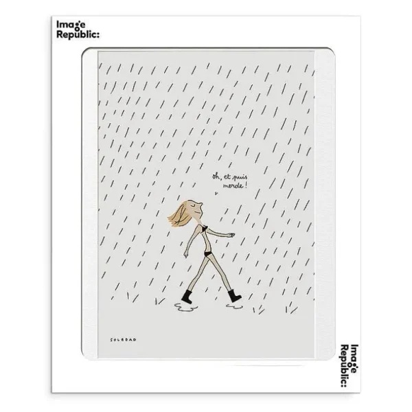 Affiche Soledad - Pluie-IMAGE REPUBLIC Store