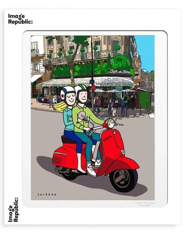 Affiche Soledad - Scooter Flore-IMAGE REPUBLIC Outlet