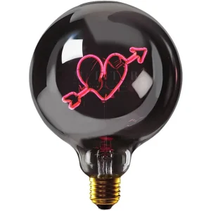 Ampoule Coeur Rouge Fume / H 17 Cm-ELEMENTS LIGHTING Cheap