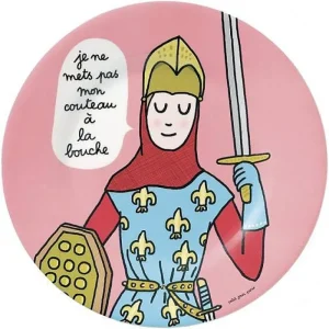 Assiette A Dessert Princesse - Couteau-PETIT JOUR Flash Sale