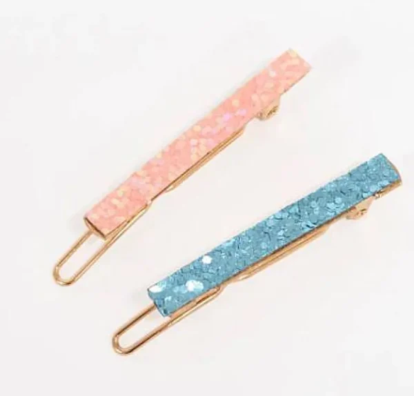 6 Barrettes Cheveux Clips Glitters-MERI MERI Flash Sale