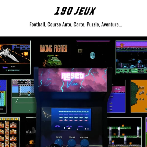 Borne Arcade Bois-RESET CLUB Shop