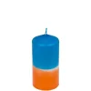 Bougie Tie & Dye - Orange Et Bleu-OUT OF THE BLUE Online