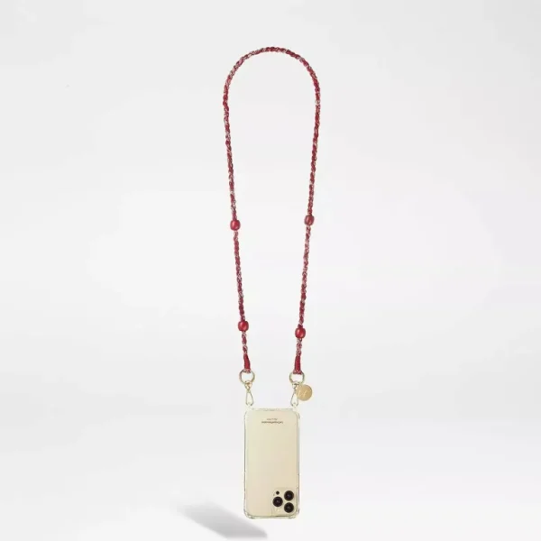 Chaine De Telephone Bijou - Bandana Rouge-LA COQUE FRANÇAISE Best Sale