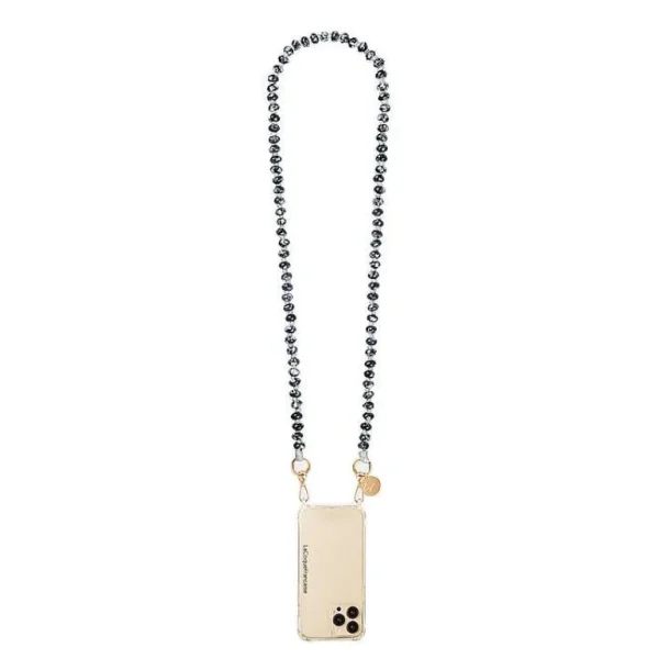 Chaine De Telephone Bijou - Jasna Perles Noires-LA COQUE FRANÇAISE Flash Sale