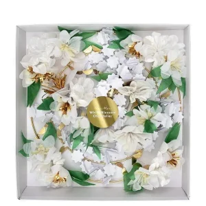 Chandelier Fleurs Blanches-MERI MERI Online