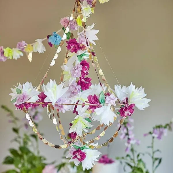 Chandelier Fleurs Lila-MERI MERI Shop