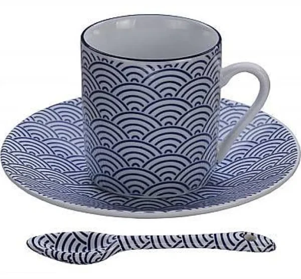 Coffret 4 Tasses Espresso Nippon Bleu-CNB TOKYO DESIGN Cheap