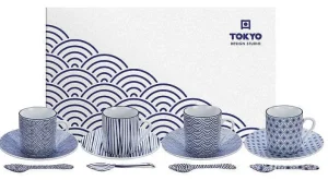 Coffret 4 Tasses Espresso Nippon Bleu-CNB TOKYO DESIGN Cheap