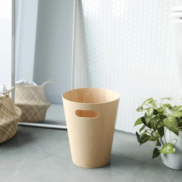 Corbeille Woodrow - Bois Naturel-UMBRA BV Cheap