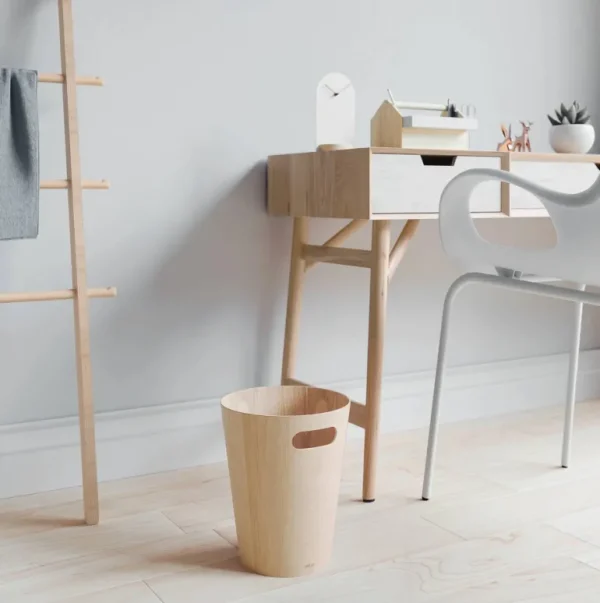 Corbeille Woodrow - Bois Naturel-UMBRA BV Cheap