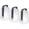 Set De 3 Mini Lampes Rechargeables - Carbone-FERMOB Sale