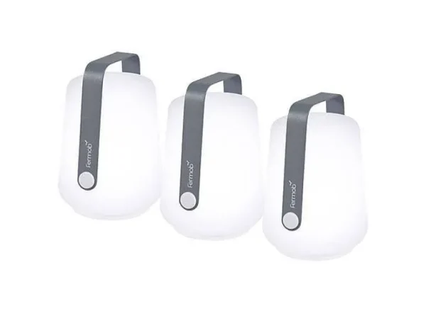Set De 3 Mini Lampes Rechargeables - Gris Orage-FERMOB Flash Sale