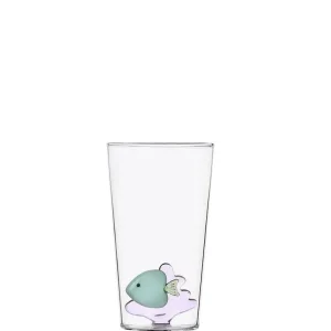 Ichendorf Verre Longdrink Poisson Vert - Corail Rose-CORRADO CORRADI Discount