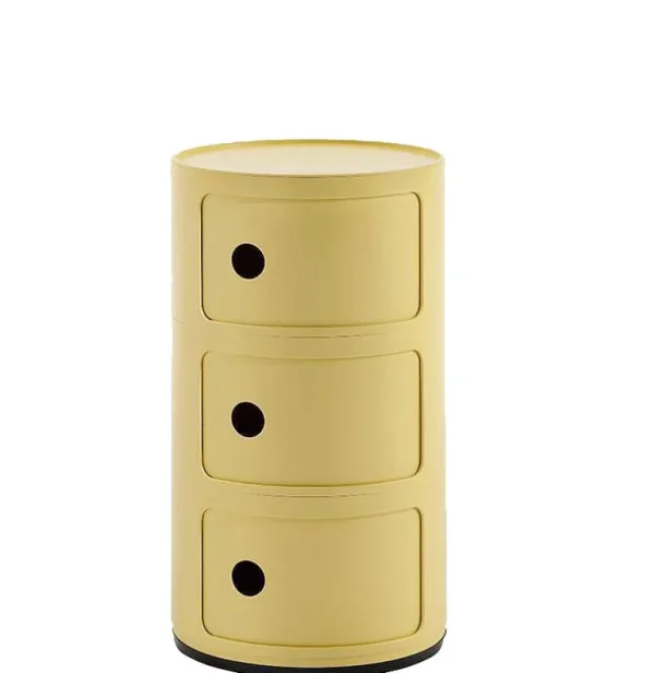 Rangement Componibili Bio 3 Tiroirs - Jaune-KARTELL Fashion