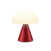 Lampe Led Portable Mina M 11Cm - Rouge Fonce-LEXON Store