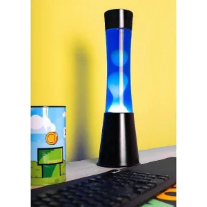 Lava Lampe H.40Cm - Bleu Base Noire-FISURA Fashion