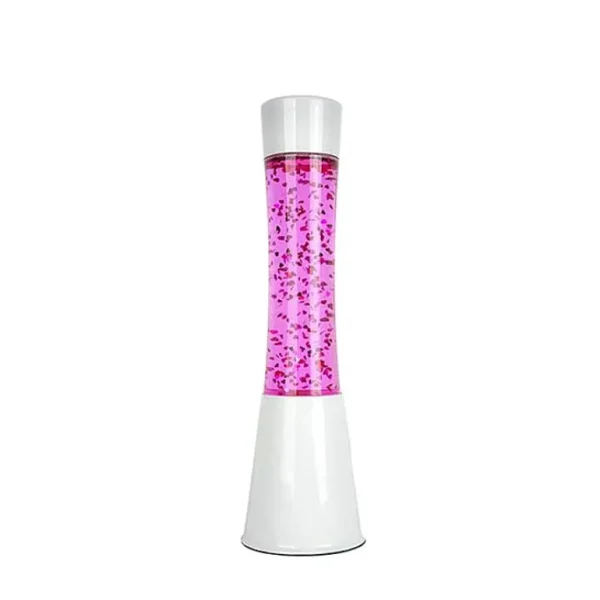 Lava Lampe H.40Cm - Paillettes Coeurs Base Blanche-FISURA Cheap
