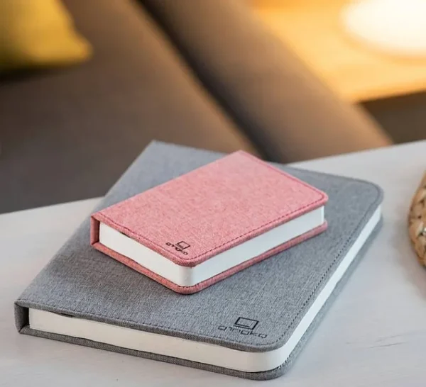 Livre Lumineux Finition Tissu Gris - L 21.5 Cm-GINGKO Cheap
