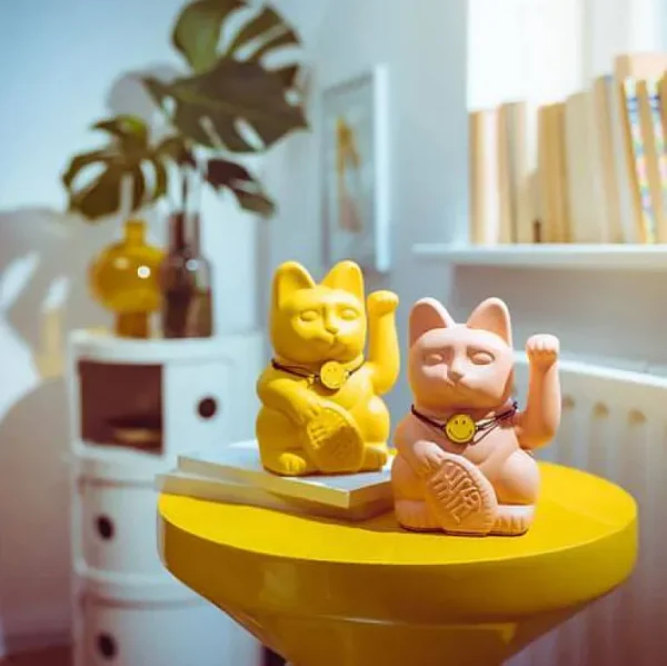 Lucky Cat Charms Smiley® - Jaune-DONKEY PRODUCTS New