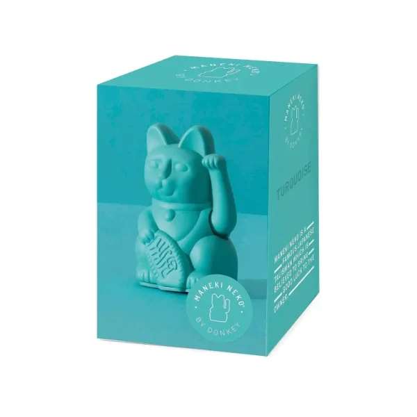 Mini Lucky Cat - Turquoise-DONKEY PRODUCTS Cheap