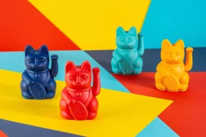 Mini Lucky Cat - Turquoise-DONKEY PRODUCTS Cheap