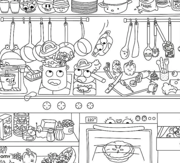 18 Sets De Table A Colorier - Bon Appetit-OMY Store