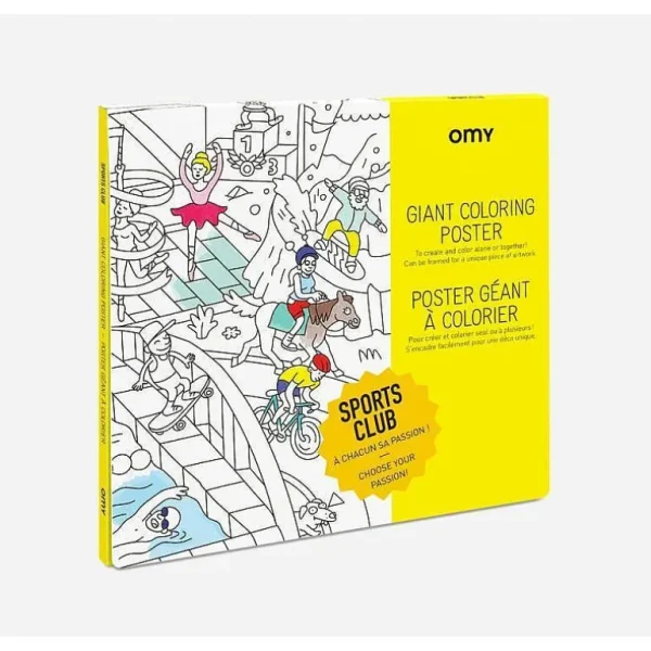 Poster A Colorier - Sports Club-OMY Online