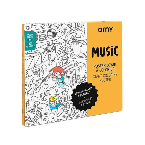 Poster Geant A Colorier- Music-OMY Shop