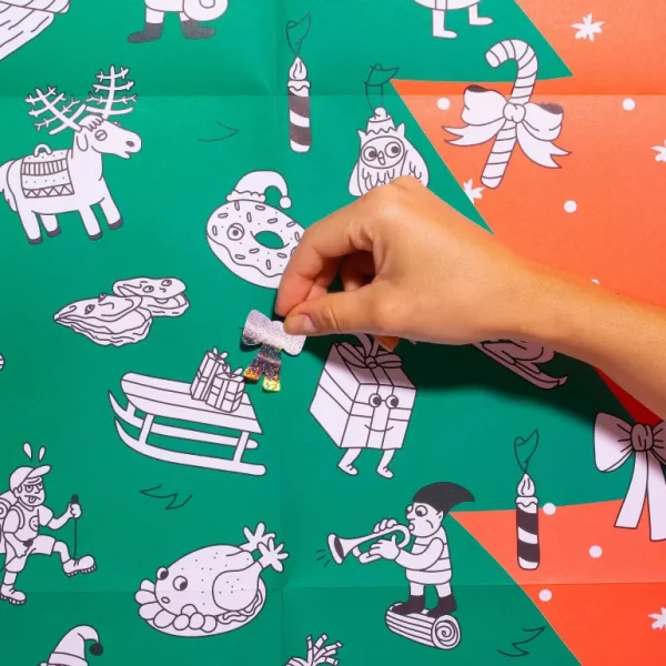 Poster Geant A Colorier - Sapin Geant & Stickers-OMY Cheap