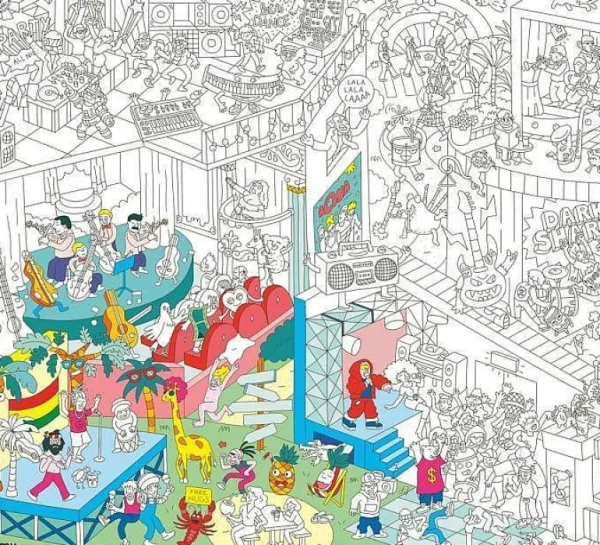 Poster Geant A Colorier- Music-OMY Shop