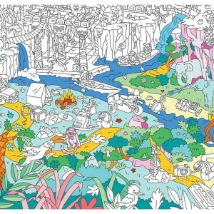 Poster Geant A Colorier - Dinosaures-OMY Sale