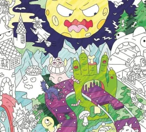 Poster Geant A Colorier - Zombie-OMY Sale