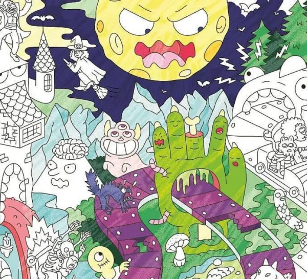 Poster Geant A Colorier - Zombie-OMY Sale