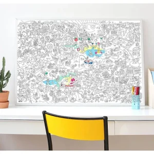 Poster Geant A Colorier + Crayon A Planter - 4 Saisons-OMY Fashion