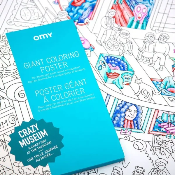 Poster Geant A Colorier - Crazy Museum-OMY Flash Sale