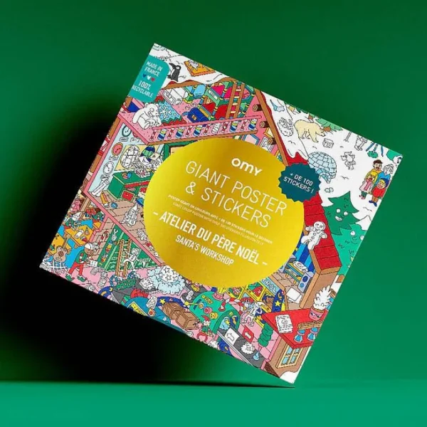 Poster Geant A Colorier - Atelier Du Pere Noel-OMY Discount