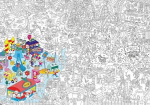 Poster Geant A Colorier - Fun Park-OMY Store