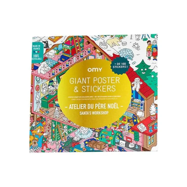 Poster Geant A Colorier - Atelier Du Pere Noel-OMY Discount