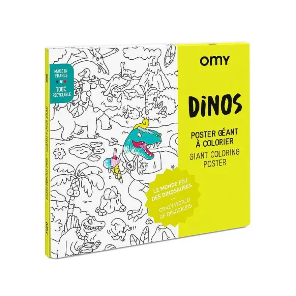 Poster Geant A Colorier - Dinosaures-OMY Sale