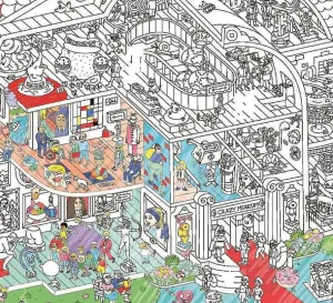 Poster Geant A Colorier - Crazy Museum-OMY Flash Sale