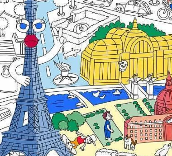 Poster Geant A Colorier - Paris-OMY Discount