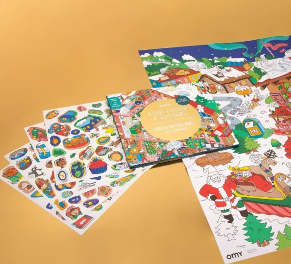 Poster Geant A Colorier - Atelier Du Pere Noel-OMY Discount