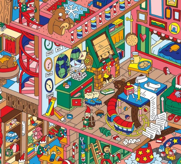 Poster Geant A Colorier - Atelier Du Pere Noel-OMY Discount