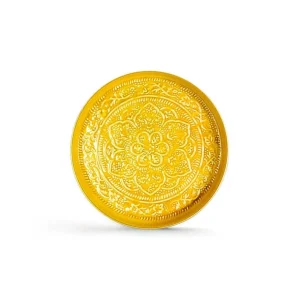 Plateau Berbere O 35 Cm - Moutarde-RYON DISTRIBUTION Online