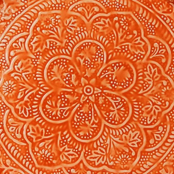 Plateau Berbere O 45 Cm - Orange-RYON DISTRIBUTION Cheap