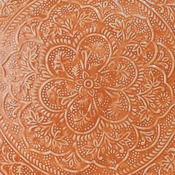 Plateau Berbere O 60 Cm - Terracotta-RYON DISTRIBUTION Fashion