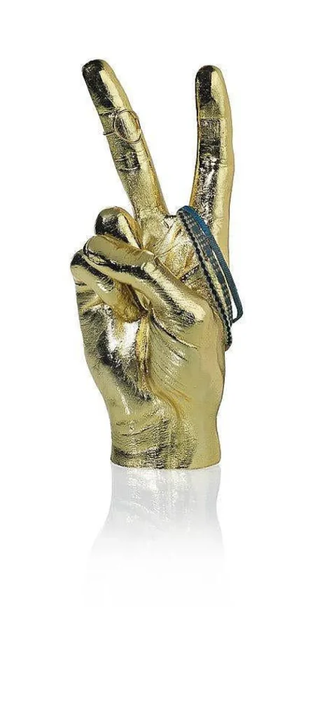 Sculpture Symbole Main - Peace Gold-BITTEN Fashion