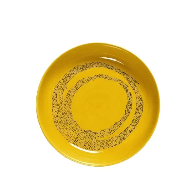 Feast Assiette M Yellow Swirl ∅ 22 Cm-SERAX Discount