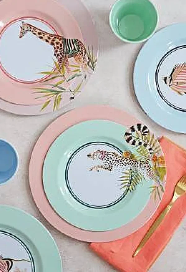 Set 4 Assiettes Gm Pique- Nique Safari-YVONNE ELLEN Outlet